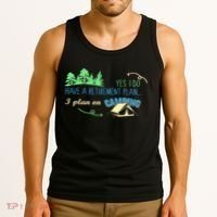 Yes I Do Have A Retirement Plan I Plan On Camping Tank Top thumb 3