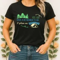 Yes I Do Have A Retirement Plan I Plan On Camping Women's T-Shirt thumb 2