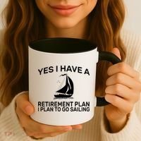 Yes I have A Retirement Plan Sailing Coffee Mug thumb 3