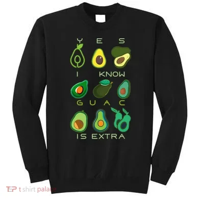 Yes I Know Guac Is Extra Sweatshirt