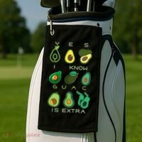 Yes I Know Guac Is Extra Golf Towel thumb 2