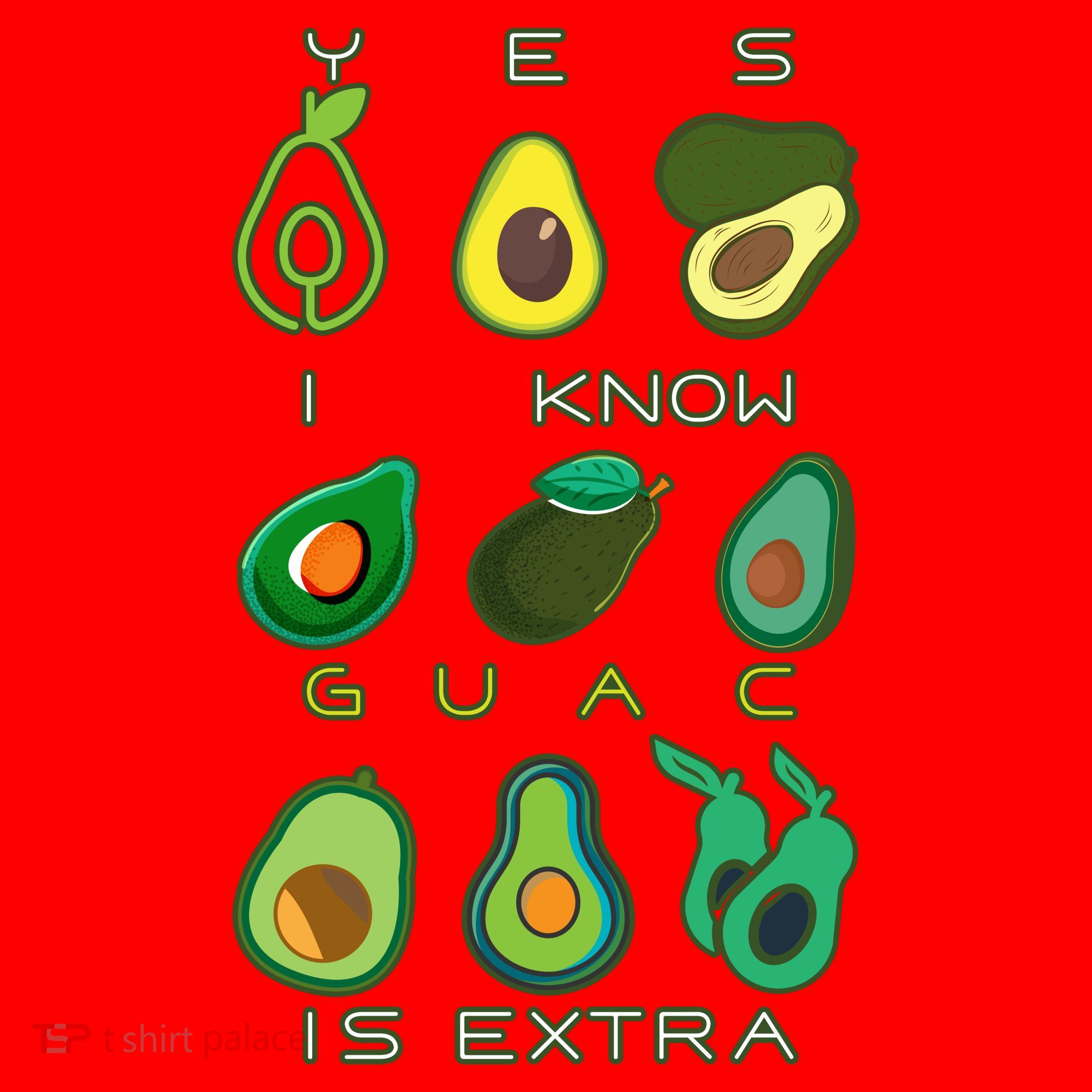 Yes I Know Guac Is Extra Santa Hat