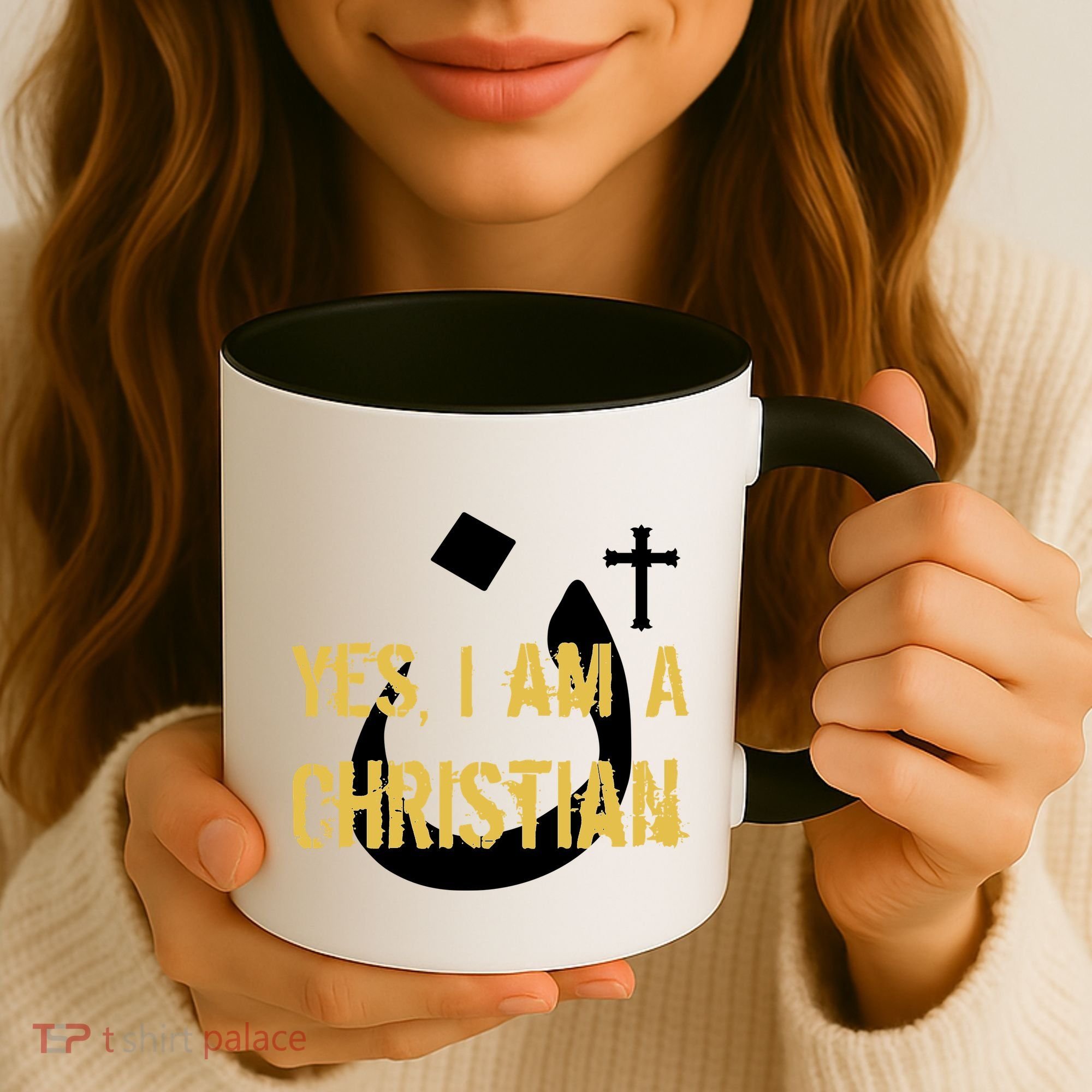 Yes I'm A Nasarani (Christian) Arabic Letter N Coffee Mug