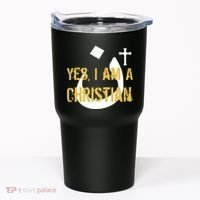 Yes I'm A Nasarani (Christian) Arabic Letter N Tumbler thumb 0