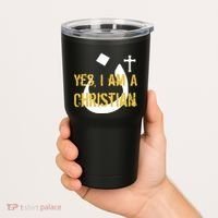 Yes I'm A Nasarani (Christian) Arabic Letter N Tumbler thumb 2