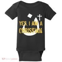 Yes I'm A Nasarani (Christian) Arabic Letter N Baby Bodysuit thumb 0