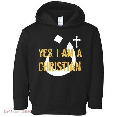 Yes I'm A Nasarani (Christian) Arabic Letter N Toddler Hoodie