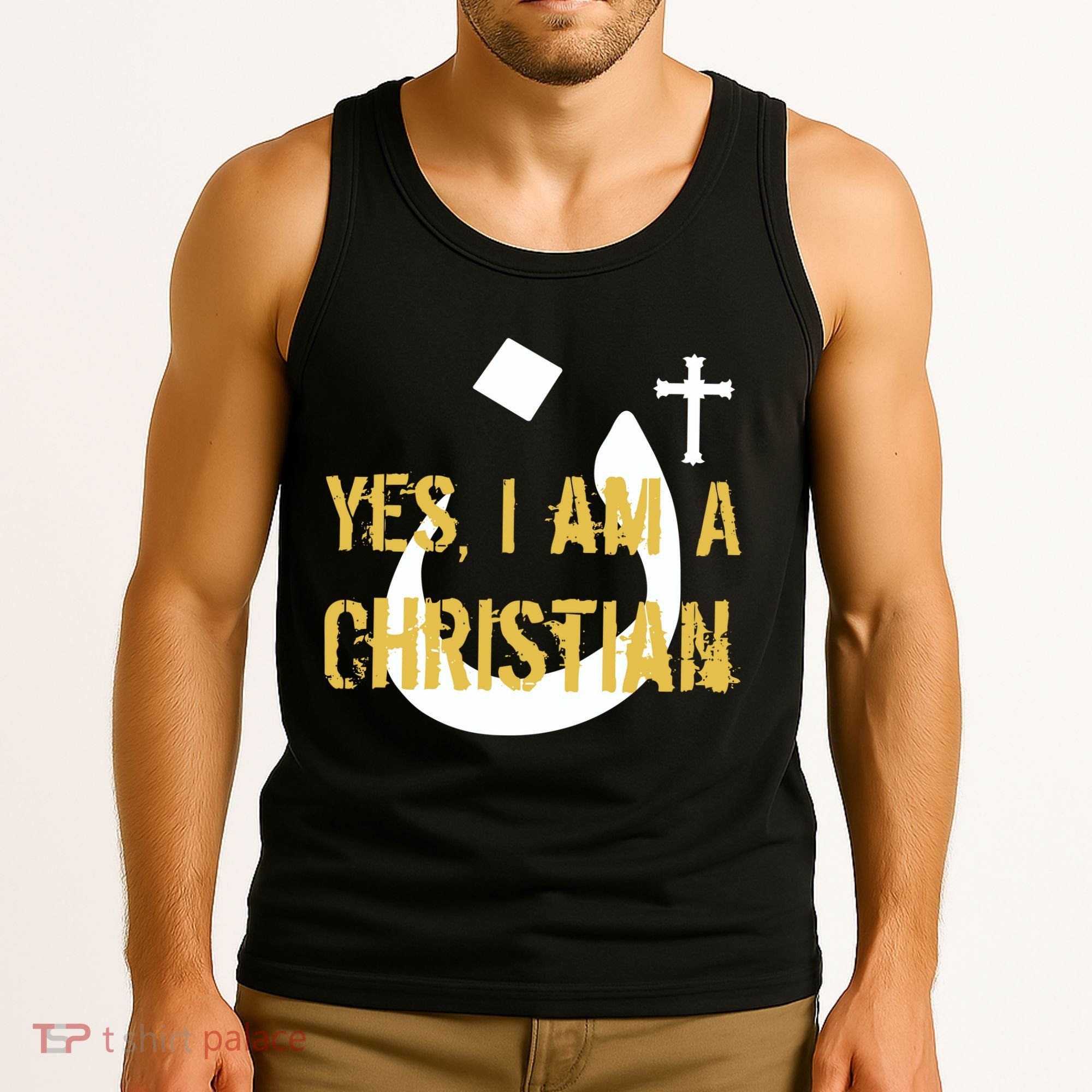 Yes I'm A Nasarani (Christian) Arabic Letter N Tank Top