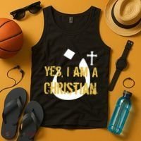 Yes I'm A Nasarani (Christian) Arabic Letter N Tank Top thumb 4