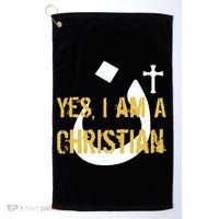 Yes I'm A Nasarani (Christian) Arabic Letter N Golf Towel thumb 0