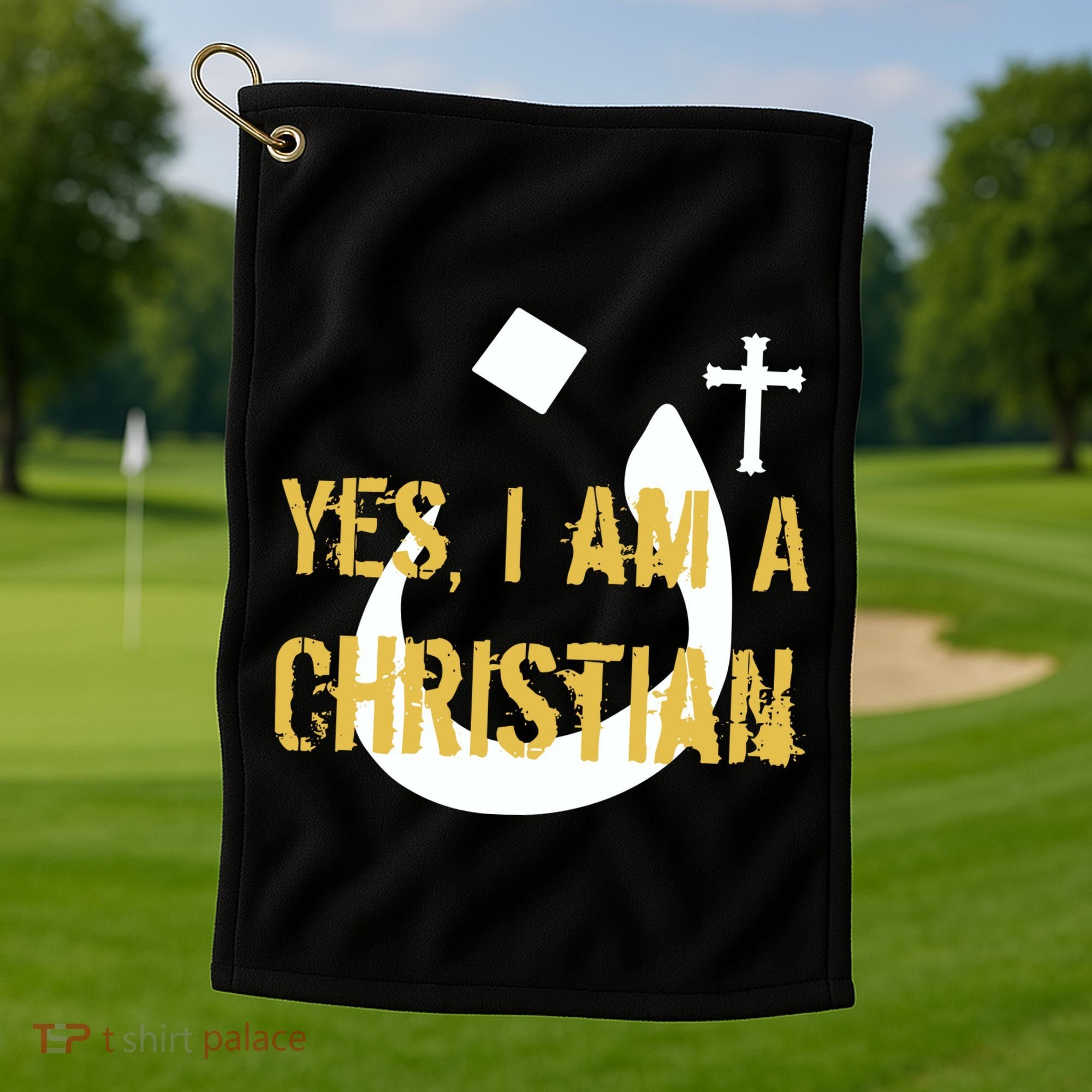 Yes I'm A Nasarani (Christian) Arabic Letter N Golf Towel
