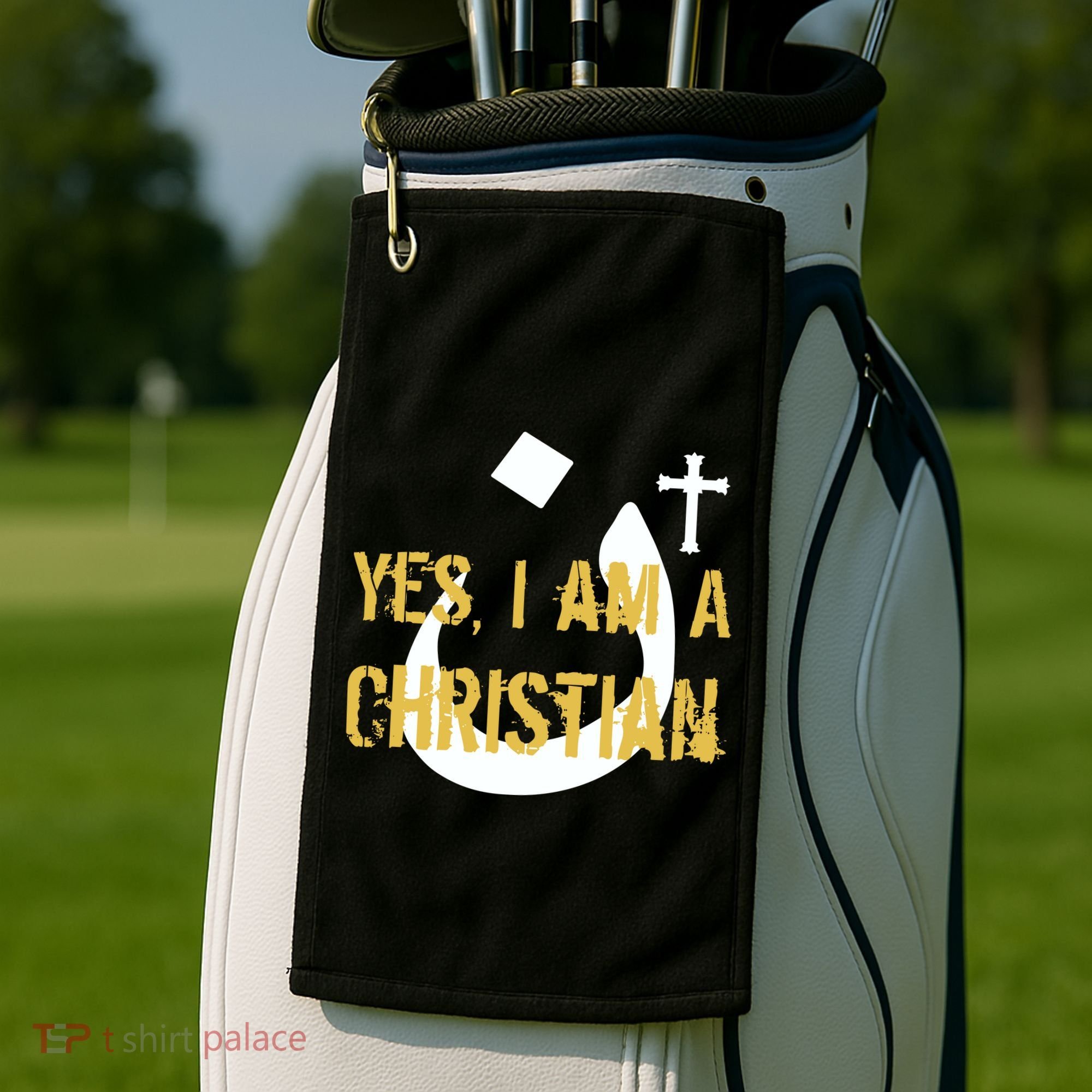 Yes I'm A Nasarani (Christian) Arabic Letter N Golf Towel