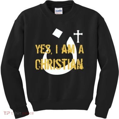 Yes I'm A Nasarani (Christian) Arabic Letter N Kids Sweatshirt