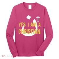 Yes I'm A Nasarani (Christian) Arabic Letter N Long Sleeve Shirt thumb 0