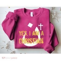 Yes I'm A Nasarani (Christian) Arabic Letter N Sweatshirt thumb 2
