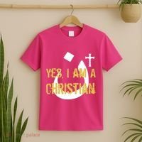 Yes I'm A Nasarani (Christian) Arabic Letter N T-Shirt thumb 2