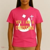 Yes I'm A Nasarani (Christian) Arabic Letter N T-Shirt thumb 4
