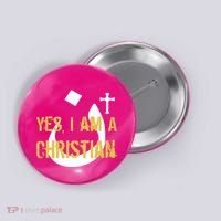 Yes I'm A Nasarani (Christian) Arabic Letter N Button thumb 0