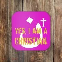 Yes I'm A Nasarani (Christian) Arabic Letter N Coaster thumb 0