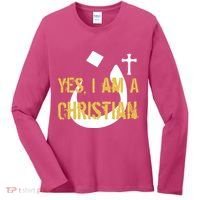 Yes I'm A Nasarani (Christian) Arabic Letter N Women's Long Sleeve Shirt thumb 0