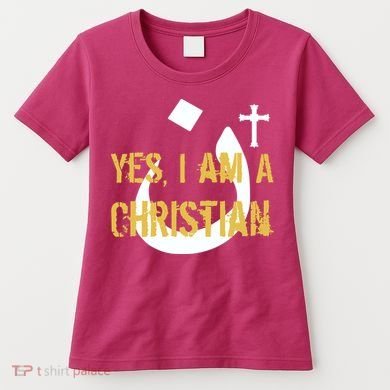 Yes I'm A Nasarani (Christian) Arabic Letter N Women's T-Shirt