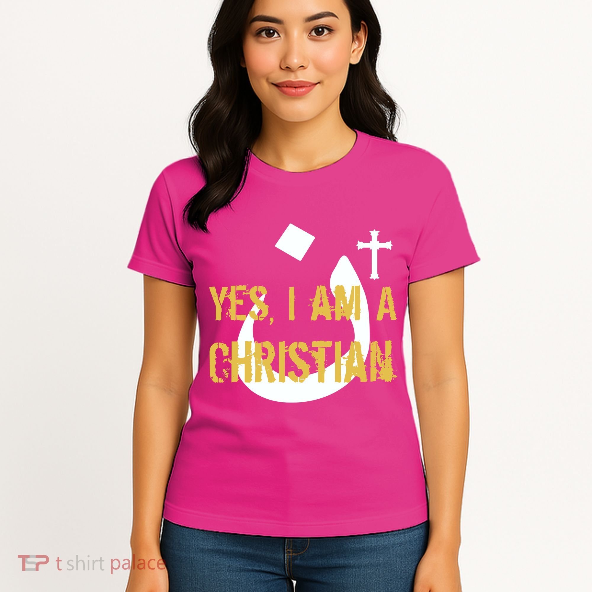 Yes I'm A Nasarani (Christian) Arabic Letter N Women's T-Shirt