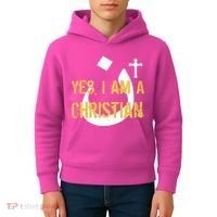 Yes I'm A Nasarani (Christian) Arabic Letter N Kids Hoodie thumb 4