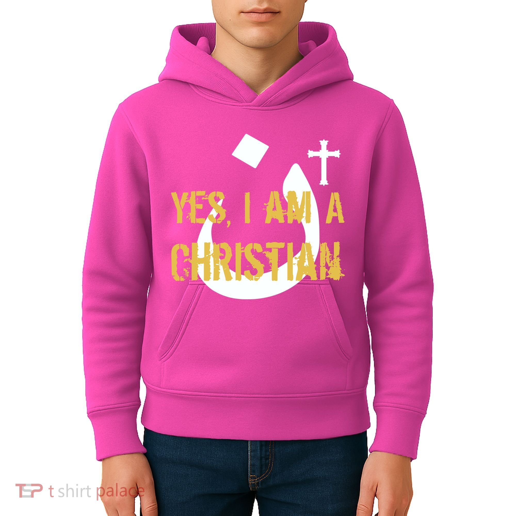 Yes I'm A Nasarani (Christian) Arabic Letter N Kids Hoodie