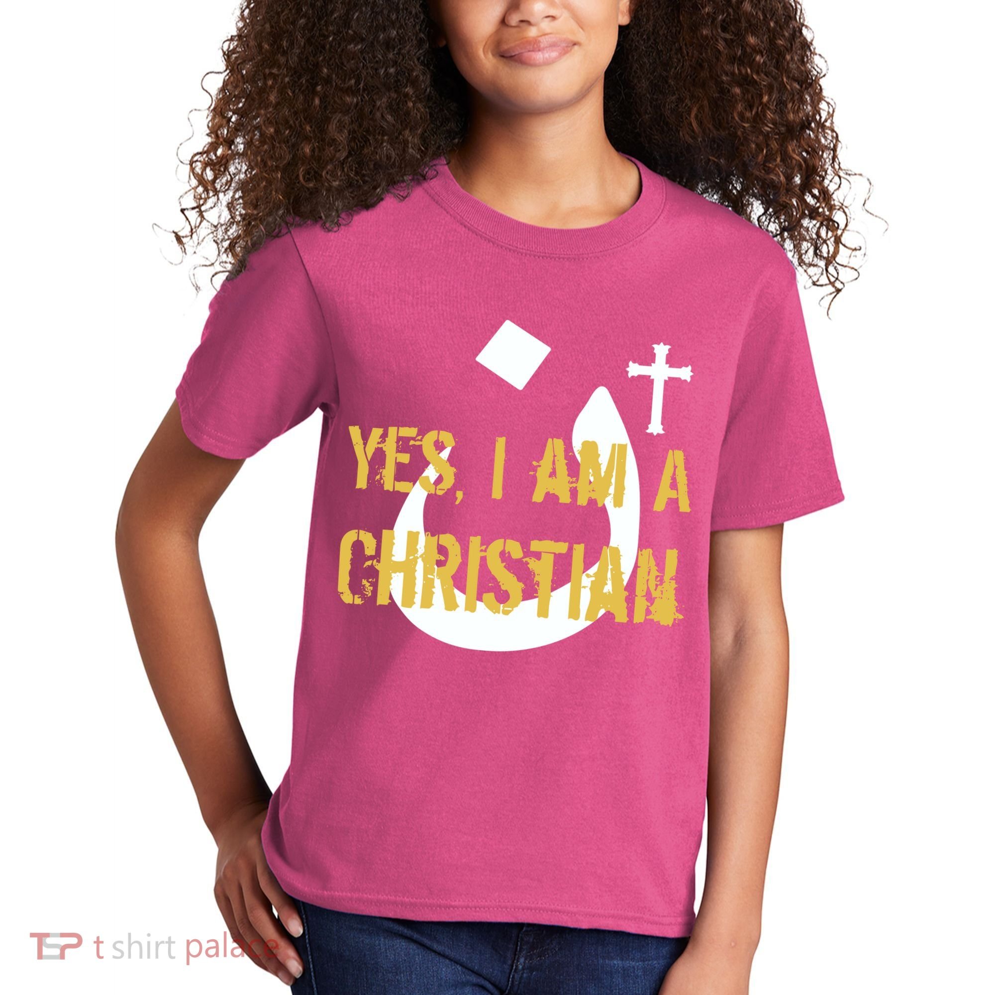 Yes I'm A Nasarani (Christian) Arabic Letter N Kids T-Shirt
