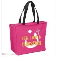 Yes I'm A Nasarani (Christian) Arabic Letter N Tote Bag thumb 2