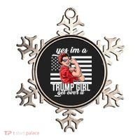 Yes I'm A Trump Girl Get Over It Ornament thumb 0