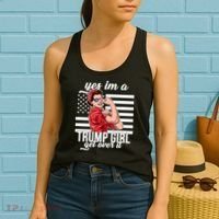 Yes I'm A Trump Girl Get Over It Women's Tank Top thumb 2
