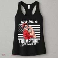 Yes I'm A Trump Girl Get Over It Women's Tank Top thumb 3