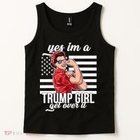 Yes I'm A Trump Girl Get Over It Tank Top thumb 2