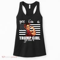 Yes I'm A Trump Girl Get Over It Funny Election Women's Tank Top thumb 0