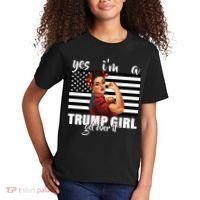 Yes I'm A Trump Girl Get Over It Funny Election Kids T-Shirt thumb 2