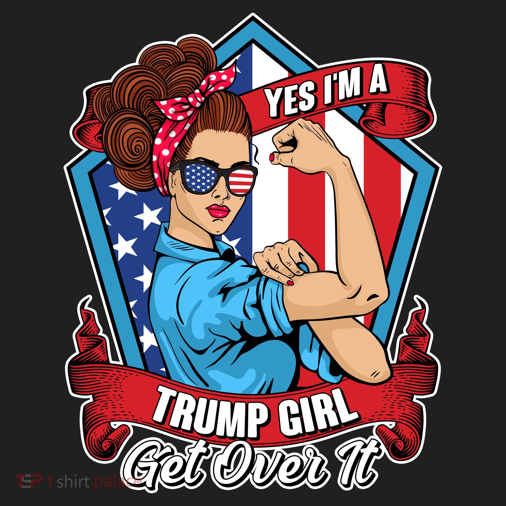 Yes I'm A Trump Girl Get Over It Pro Republican Women's Sweatshirt