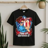Yes I'm A Trump Girl Get Over It Pro Republican T-Shirt thumb 2