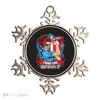 Yes I'm A Trump Girl Get Over It Pro Republican Ornament thumb 0