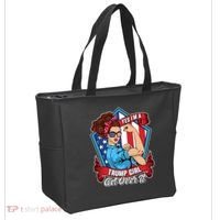 Yes I'm A Trump Girl Get Over It Pro Republican Tote Bag thumb 2