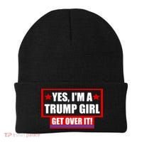 Yes I'm a Trump Girl Get Over It Republican Beanie thumb 0