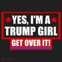 Yes I'm a Trump Girl Get Over It Republican Beanie thumb 2