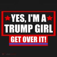 Yes I'm a Trump Girl Get Over It Republican Ornament thumb 1