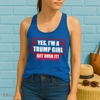Yes I'm a Trump Girl Get Over It Republican Women's Tank Top thumb 2