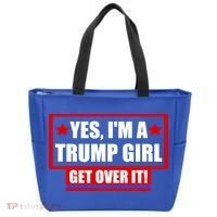 Yes I'm a Trump Girl Get Over It Republican Tote Bag thumb 0