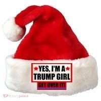 Yes I'm a Trump Girl Get Over It Republican Santa Hat thumb 0