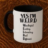 Yes I'm WEIRD Coffee Mug thumb 2