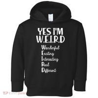 Yes I'm WEIRD Toddler Hoodie thumb 0