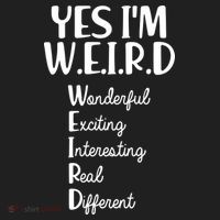 Yes I'm WEIRD Golf Towel thumb 3