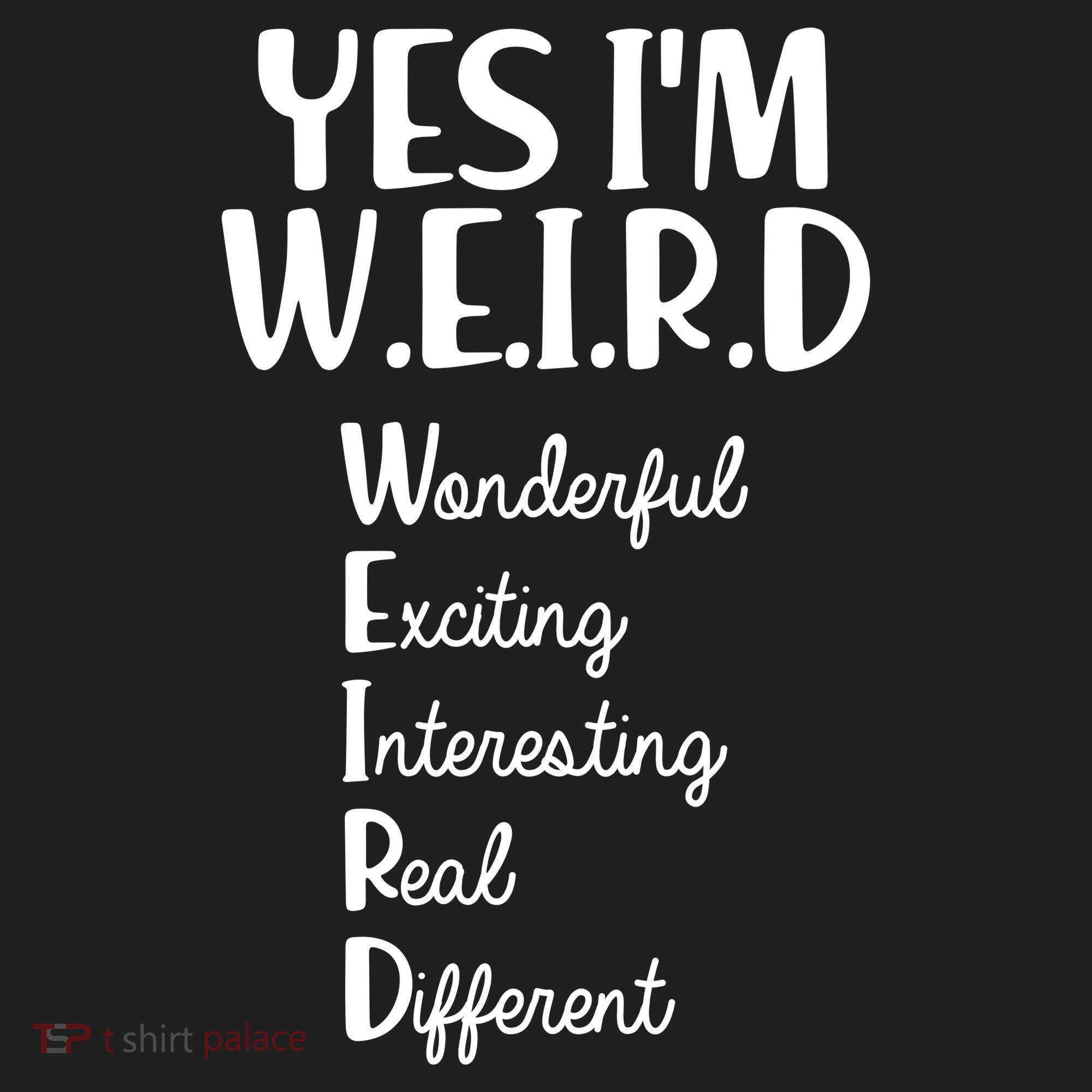 Yes I'm WEIRD Golf Towel